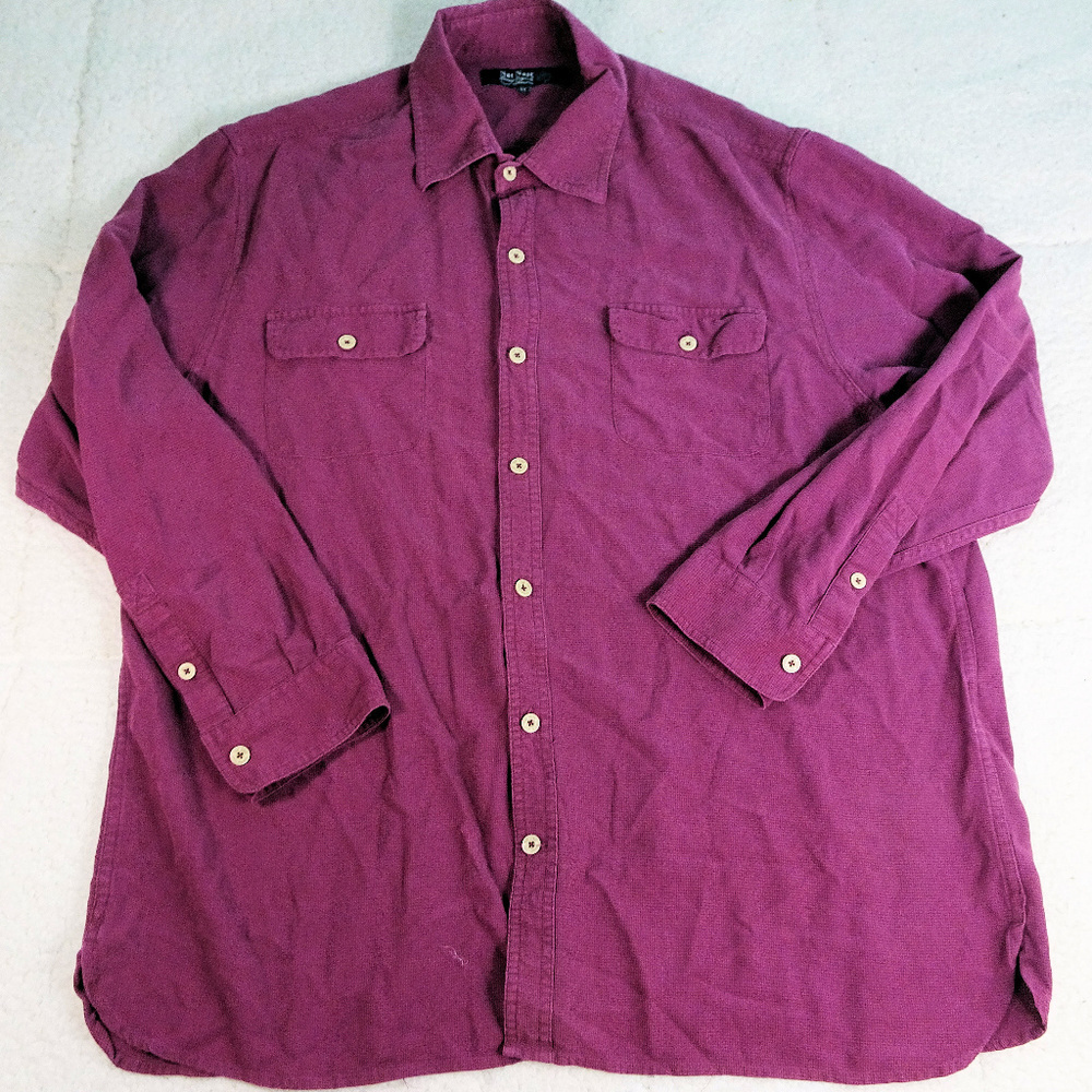 Nat Nast Silk Button Dn Cabernet L/S Shirt X-Large